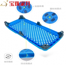 宝珠幼儿园全塑料床幼儿园注塑一体叠叠床幼儿园儿童午睡床托管专用床