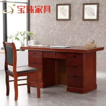 宝珠贴木皮办公桌
